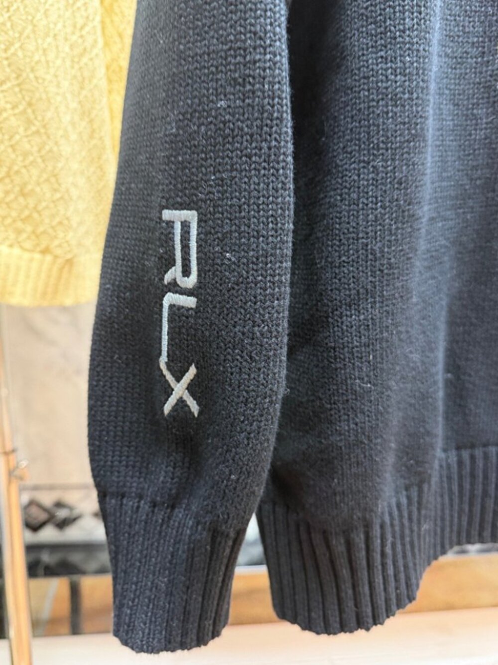 Ralph Lauren Golf Polo Bear Black Crewneck Knit Pullover Sweater - Picture 7 of 8
